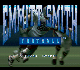 Emmitt Smith Football (USA) Title Screen